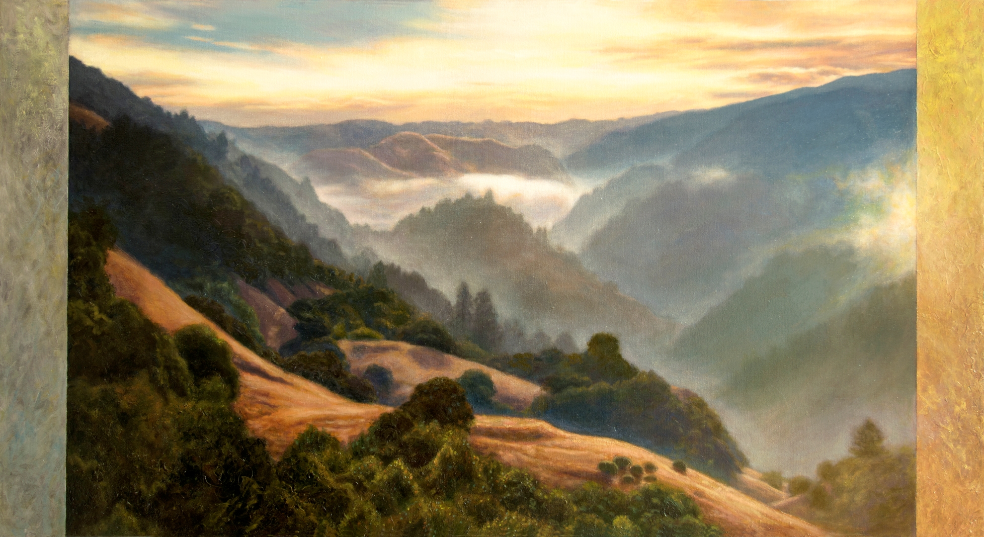 Eastern Meditation 3, Oil, 26" x 48", Price upon request