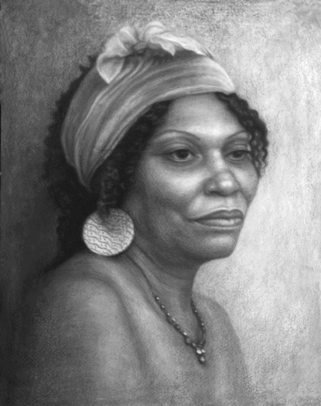 Thoughtful Woman, Charcoal, 28.5" x 23", Price upon request